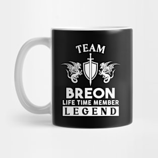 Breon Name T Shirt - Breon Life Time Member Legend Gift Item Tee Mug